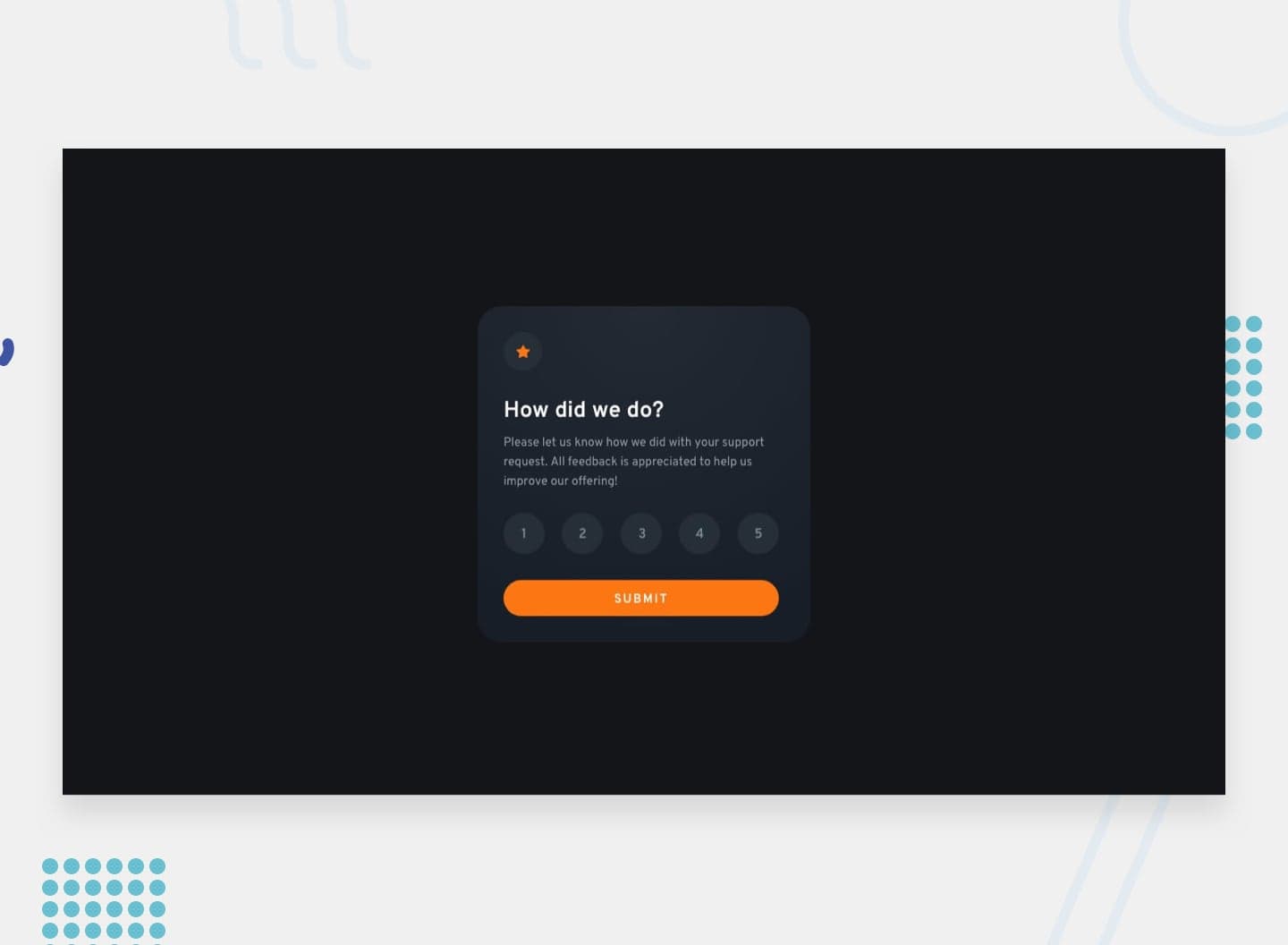 Interactive Rating Component preview