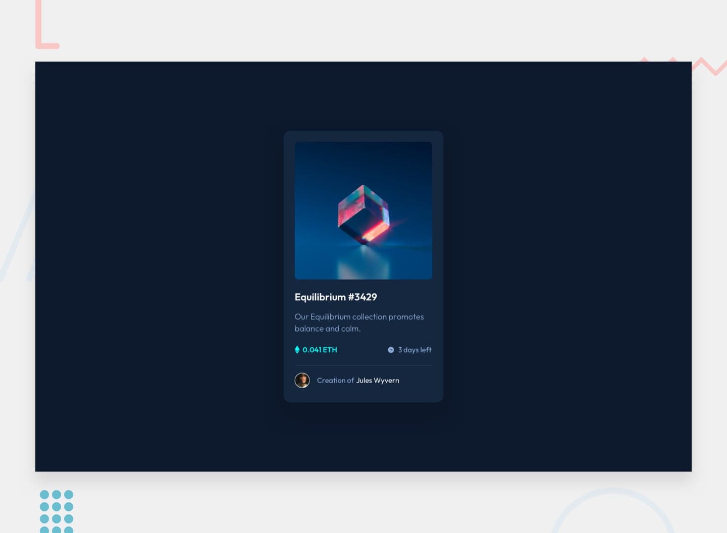 NFT Preview Card Component preview